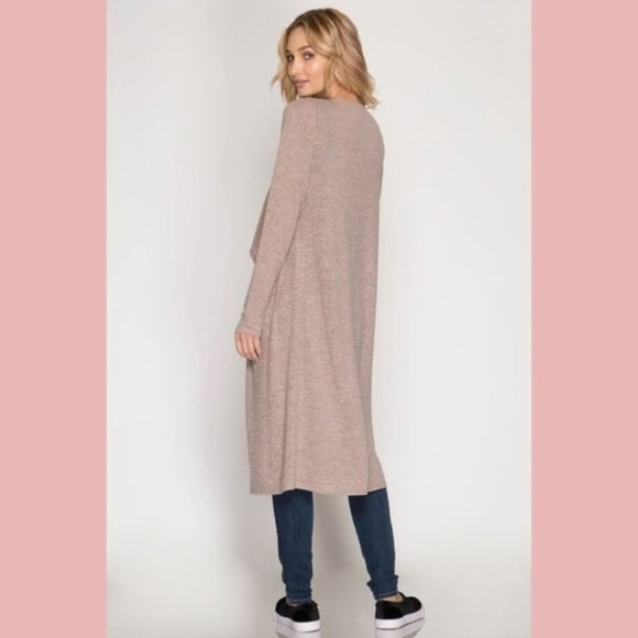 Long Sleeve Open Maxi Duster - Picture 5 of 7